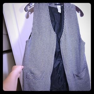 Patterned Pocket Vest/Dress
